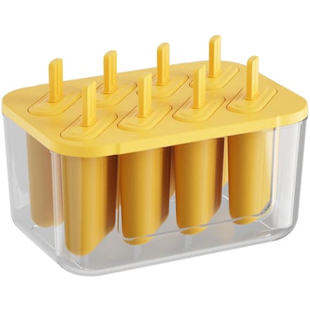 Moules à Glace Silicone Flexible 8 Pièces Moule à Glace Réutilisable Démoulage Facile DIY Fabricant de Glaces Congélateur multi