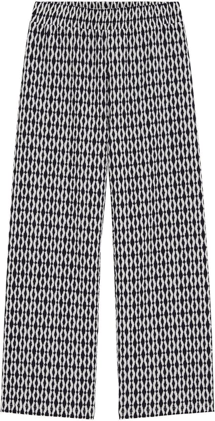 WE Fashion Meisjes wide leg broek met streep