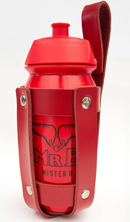 Glijmiddel houder rood leer