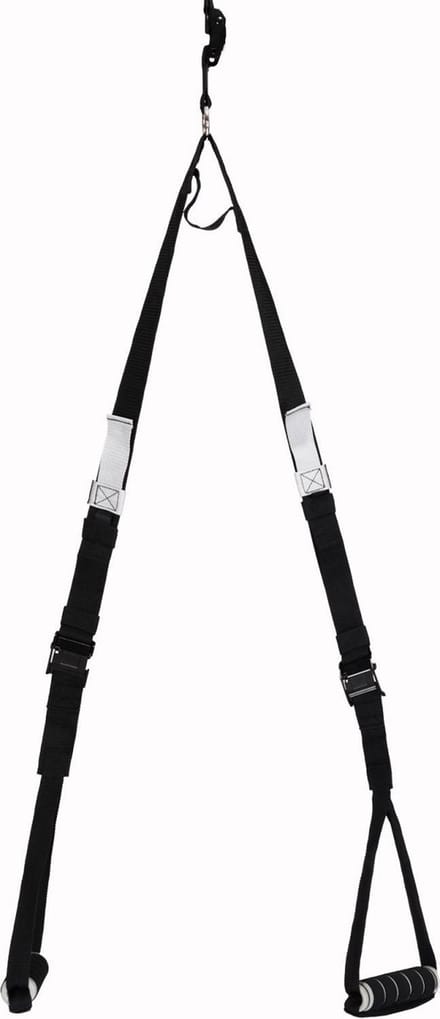 Taurus Slingtrainer - Suspension trainer – Verstelbaar tussen 100cm en 200cm – Lichaamsgewicht trainer – Pull up – Push up – Sling – optrekken