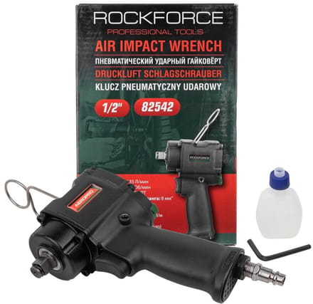 Rockforce RF-82542 - Pneumatische Slagmoersleutel - 600 Nm - 1/2" - Compact