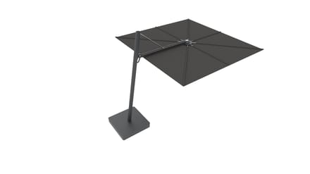 Umbrosa Versa UX Volledig Zwarte parasol - met parasolstandaard