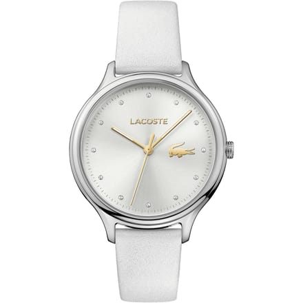 Lacoste LC2001005 Horloge - Leer - Wit - Ø 38 mm