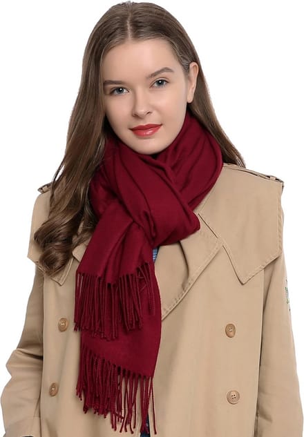 Dames Sjaal Effen Kleur Zacht 185 x 65 cm Winter Herfst Sjaal