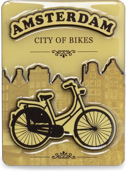 Memoriez 2D Magneet Fiets Geel