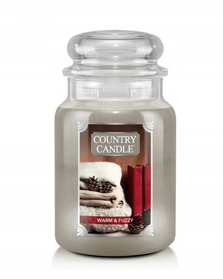 Country Candle Warm en Fuzzy Grote Geurkaars - 2 Knoppen