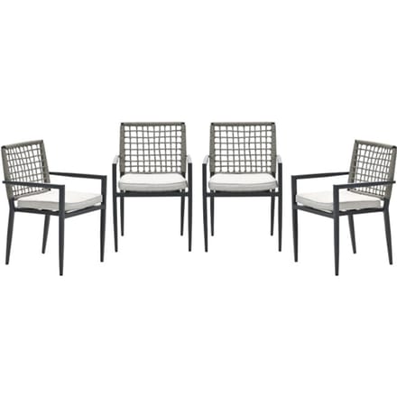 Garden Impressions Florance tuinstoelen set van 4 stapelbaar