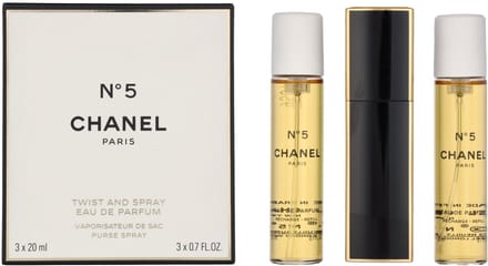 Chanel No. 5 Eau de Parfum Taschenspray (nachfüllbar) 3 x 20 ml