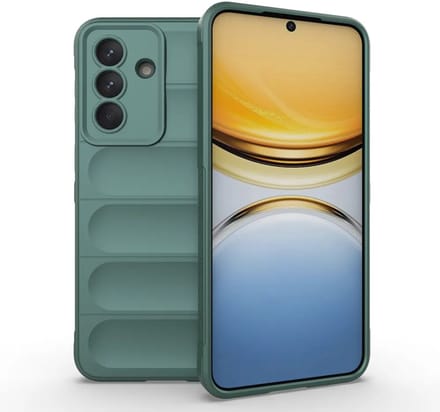 MobyDefend Hoesje - Geschikt voor Samsung Galaxy A57 - TPU Gripcase - Groen