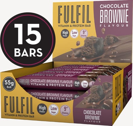 Fulfil Nutrition Vitamine & Proteïne Repen - Chocolade Brownie - 15 eiwitrepen