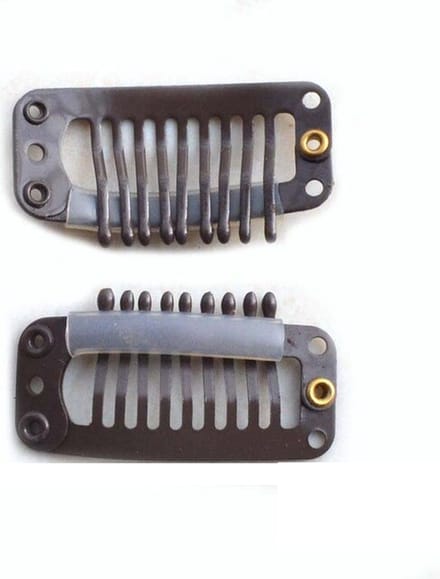 Extensions clips for clip in extensions - 3.2mm Donker Bruin ( 15 stuks)