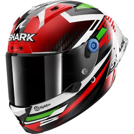 SHARK Aeron-GP FIM Racing #1 Firstlap Carbon Rood Groen DRG - Helm