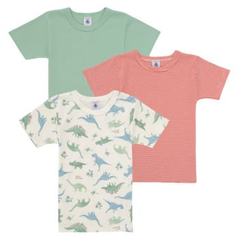 Petit Bateau  T-shirt Korte Mouw 3 TEE SHIRTS MC