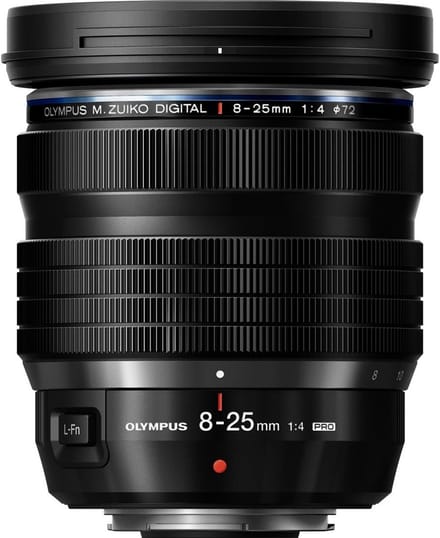 OM System 8-25mm F4 Pro M.Zuiko Digital Objectief