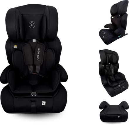Liefjes & Co Varioseat Isofix Autostoel – i-Size – Groep 1/2/3 (76–150 cm) Memory Foam - Afstelbare hoofdsteun - Booster