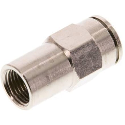 8mm x G1/8'' Messing Insteekfitting Binnendraad FKM [2 Stuks]