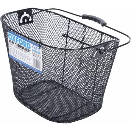 Oxc Fietsmand Voor 23 Liter Staal Met Beugels Zwart