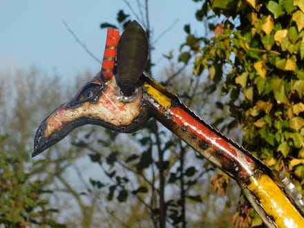 Giraffe "Ember" - 150 cm - Handgemaakt Kunstwerk