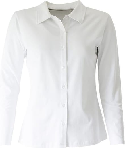 MOOI! Company - Basis blouse  - Polo - Blouse model Esmee - Kleur Light Blue - XS