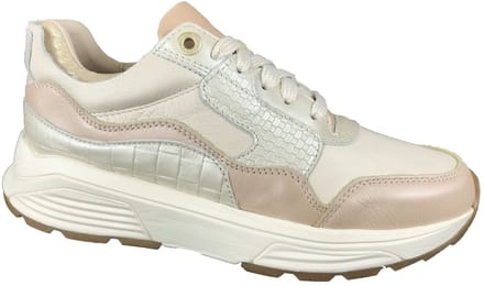 Comfortsneaker dames Xsensible Golden Gate beige soft coral combi | Steunzolen | Bonne Shoe