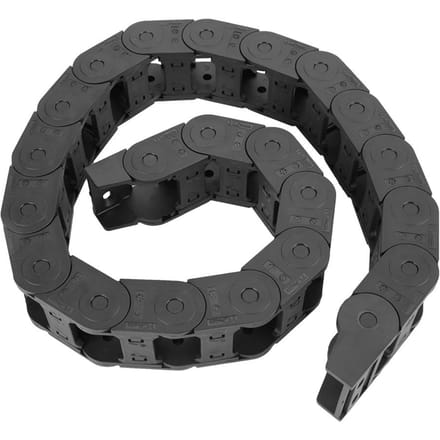 100cm 25 x 38mm Nylon Open Beide Zijden Kabeldrager Sleepketting Graveer Machine Accessoire black