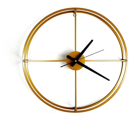 Decorizzly MONO light - Loftklok - Goud - Minimalistisch - Groot Formaat