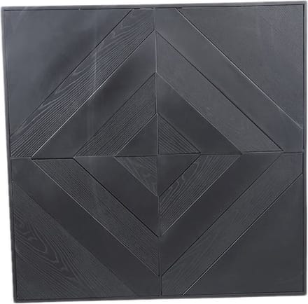 PTMD Mixa Wandpaneel - 90 x 1 x 90 cm - Ijzer - Zwart