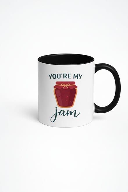 You're My Jam Mok met Jam Pot Illustratie - Liefdevol & Grappig Cadeau