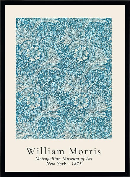 Poster William Morris - Marigold - Fleurs et Plantes Patterns - 50x70 Abstracte Kunst