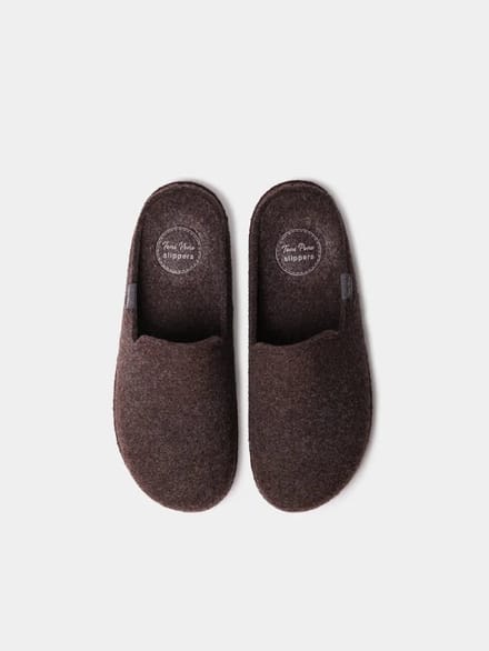 Herenslippers van gerecyclede wol | TOMAS-RW
