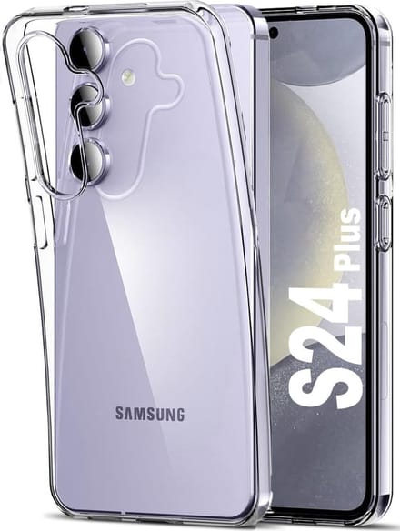 Flexibele achterkant Silicone hoesje Transparant Geschikt voor: Samsung Galaxy S24 Plus