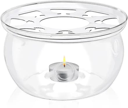 Wilmax - Warmhoudstandaard Glas - 15x8 cm