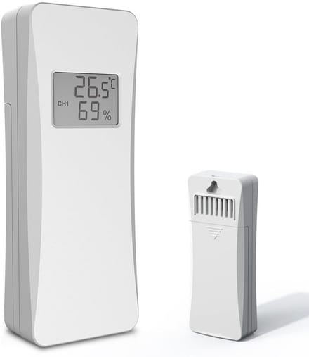 Draadloze Buitensensor voor Temperatuur en Luchtvochtigheid