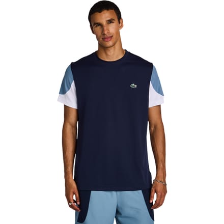 Lacoste Off Court Logo T-shirts Heren - Blauw - Maat M - Poly Jersey