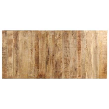 vidaXL - Eettafel - 220x100x76 - cm - ruw - mangohout