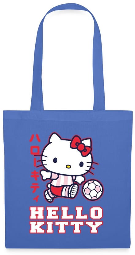 Hello Kitty Speelt Voetbal Tas Van Stof Schoudertas