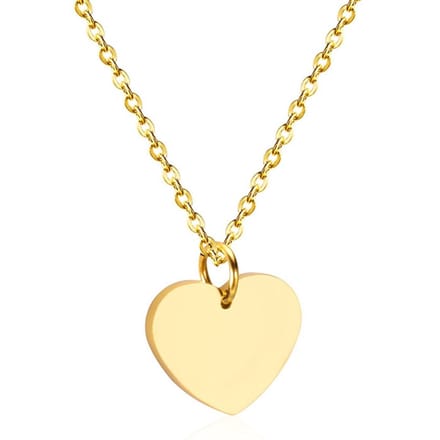 Cilla Jewels dames ketting Edelstaal verguldkleurig Hartje