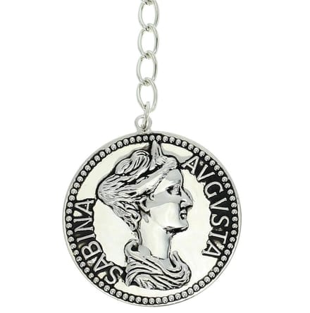 Behave - Ketting met munt zilverkleur - Stoere en stijlvolle accessoire