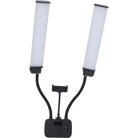 Dubbele Armen Beauty Light 45W Dimbare Dubbele Arm Invullicht met Afstandsbediening voor Selfie US Plug white