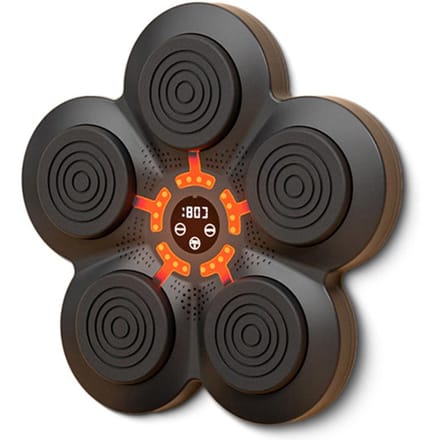 Slimme Muziek Boksmachine LED Muur Gerichte Stootkussen Oplaadbare Bokstrainer voor Boksen Reactietraining Only Boxing Machine black