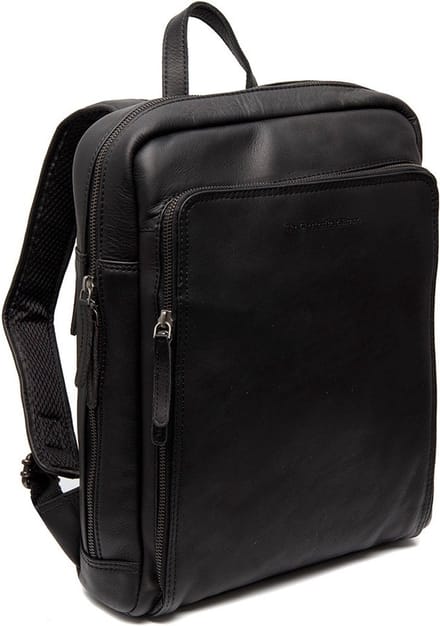 Chesterfield Jasper Waxed Pull Up Laptoprugzak - 15 inch - Zwart
