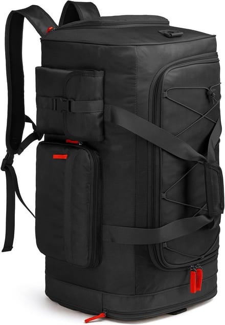 Grote Reisrugzak van 75 Liter, Sporttas met Schoencompartiment, Ideaal voor Weekendtrips en Training