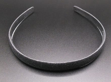 Diadeem zwart glitter