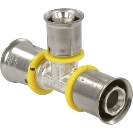 Wavin Tigris gas pers T-stuk verloop 20x16x20mm