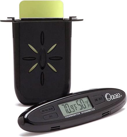 Oasis digitale hygrometer/bevochtiger combo klankgat bevestiging