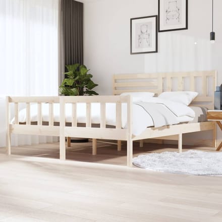 vidaXL - Bedframe - massief - hout - 180x200 - cm