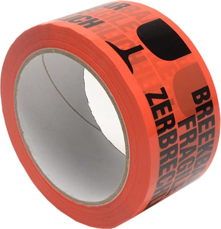 RL Premium - PP waarschuwingstape 50mm x 66m Breekbaar / Fra
