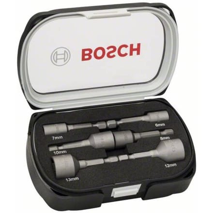 Bosch Accessories 2608551079 Dopsleutel-machinebitset 6 mm, 7 mm, 8 mm, 10 mm, 12 mm, 13 mm Aandrijving 1/4 (6,3 mm) 50 mm 1 set(s)