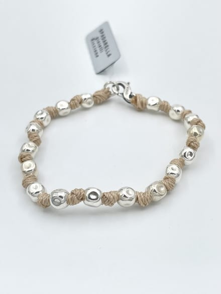 Spadarella Gioielli - SPBR349- Armband - 925 Zilver - 6mm - Sand 265 - 17 Cm