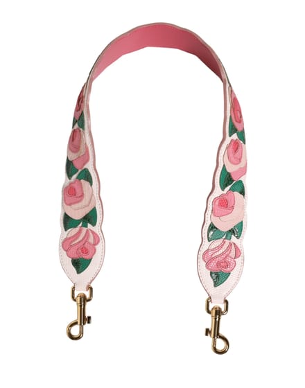 Dolce & Gabbana Schoudertas Accessoire van Wit Bloemend Kalfshuid